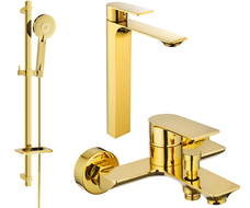 Mexen Alexa DQ40 koupelnová sada, zlatá - 71213DQ40-50