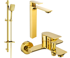 Mexen Alexa DQ62 vanová sada, zlatá - 71213DQ62-50