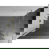 Mexen Kioto sprchová stěna Walk-in 80 x 200 cm, transparentní 8 mm, zlatá kartáčovaná - 800-080-101-55-00