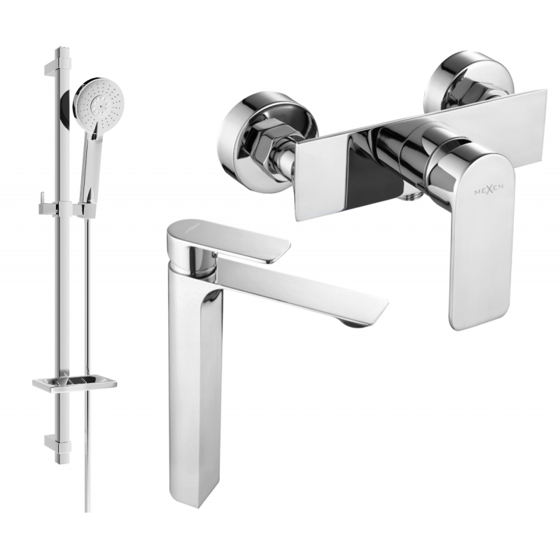 Mexen Alexa DQ40 sprchová sada, chrom - 71214DQ40-00