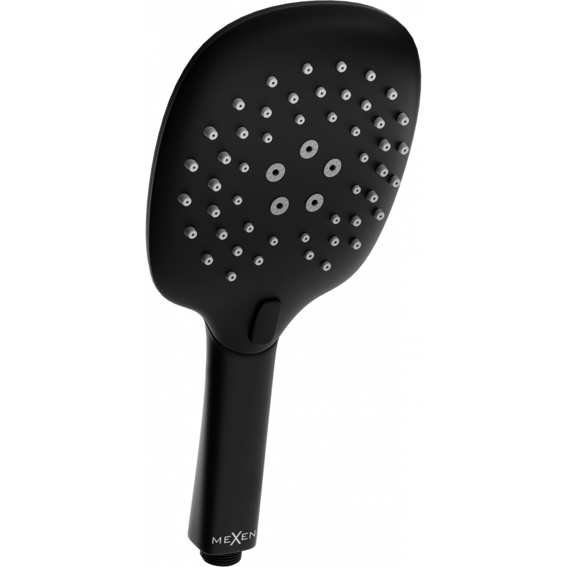 Mexen R-22 3funkční sprchová hlavice, černá - 79522-70