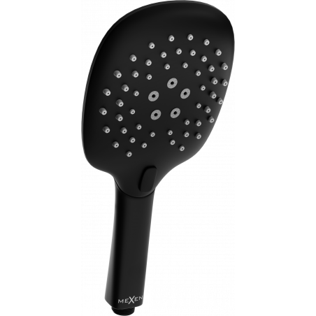 Mexen R-22 3funkční sprchová hlavice, černá - 79522-70