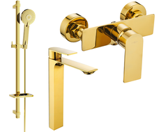 Mexen Alexa DQ40 sprchová sada, zlatá - 71214DQ40-50
