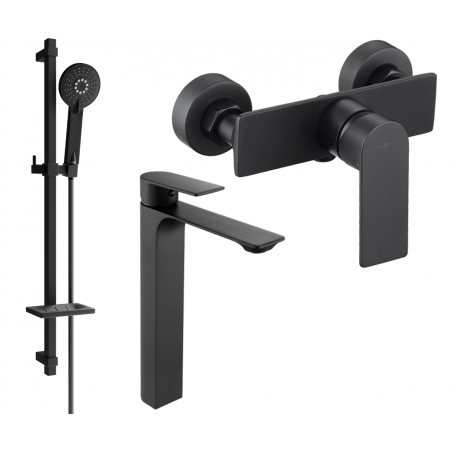 Mexen Alexa DQ40 sprchová sada, černá - 71214DQ40-70