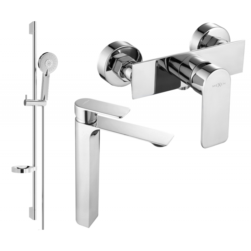 Mexen Alexa DS40 sprchová sada, chrom - 71214DS40-00