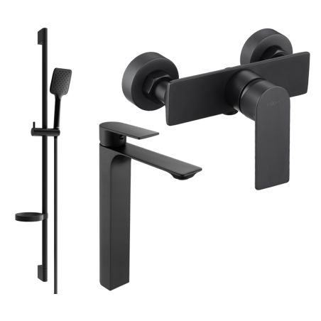 Mexen Alexa DS62 sada sprchové baterie, černá - 71214DS62-70