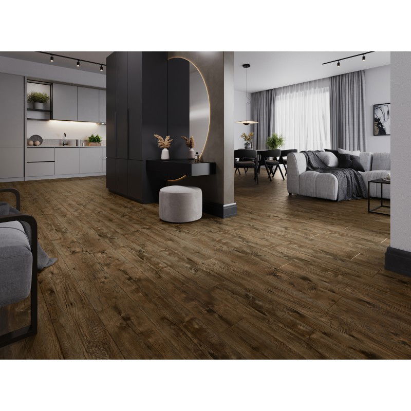 Mexen Orange Beach vinylové panely 1240 x 182 mm SPC 6,5 mm, podložka IXPE 1,5 mm, 4 V-drážka, Ořech