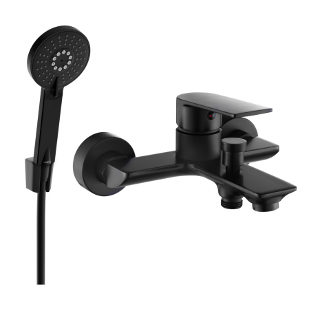 Mexen Alexa R40 vanová baterie se sprchovým setem, černá - 7123R40-70