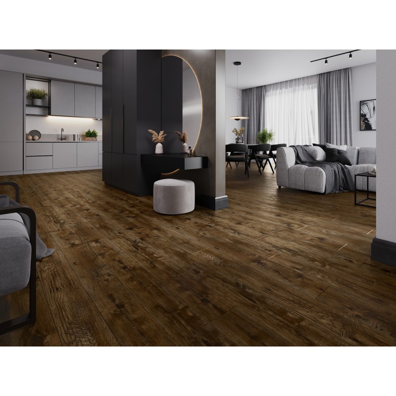 Mexen Mount Vernon vinylové panely 1240 x 182 mm SPC 6,5 mm, podložka IXPE 1,5 mm, 4 V-drážka, Ořech