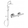 Mexen Erik nástěnná sprchová sada s dešťovou sprchou a termostatickou sprchovou baterií Slim, chrom - 77105205-00