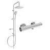 Mexen Sven povrchová sprchová sada s dešťovou sprchou a termostatickou sprchovou baterií Kai, chrom - 77100262-00
