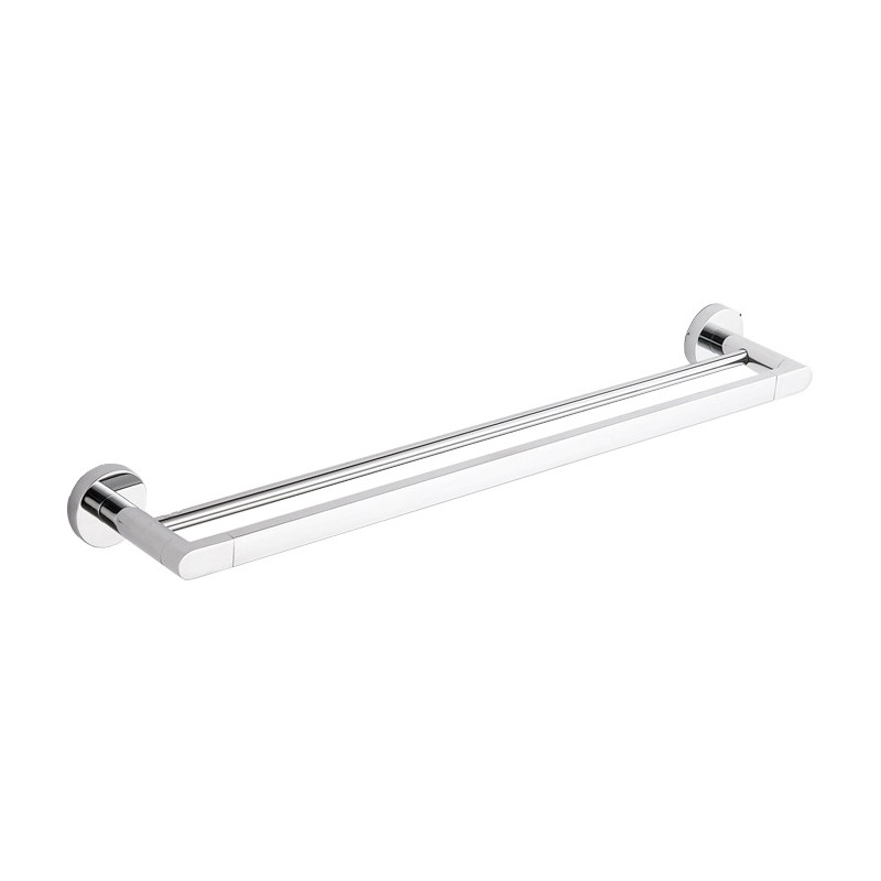 Mexen Tiber dvojitý věšák na ručník, chrom - 7050525-00