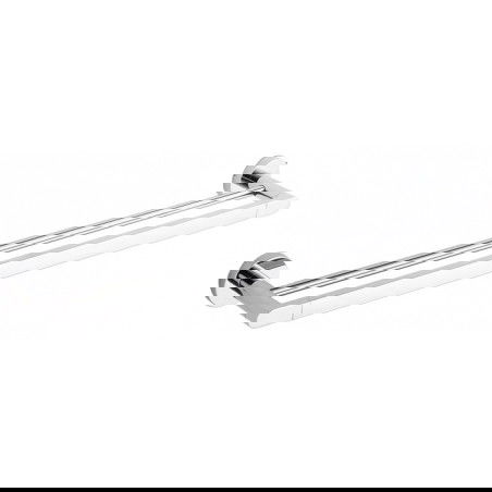 Mexen Tiber dvojitý věšák na ručník, chrom - 7050525-00