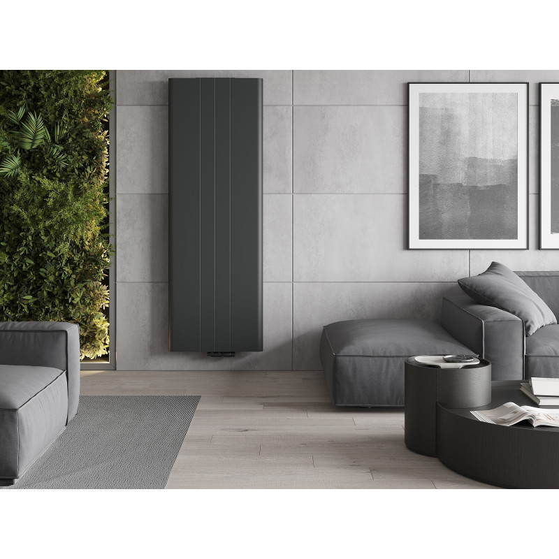 Mexen VR20SL Otopný panel Line 1600 x 600 mm, spodní středové připojení, 1191 W, antracit - W6-160-060-66