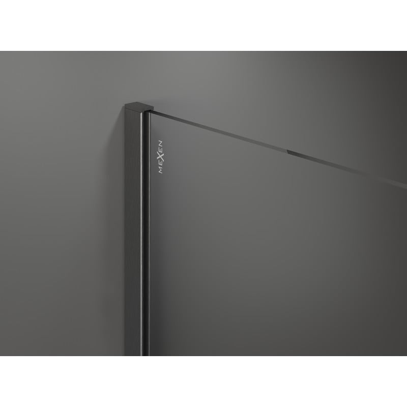 Mexen Kioto sprchová stěna Walk-in 80 x 200 cm, transparentní/námrazový 8 mm, gun gray kartáčovaný - 800-080-101-66-35