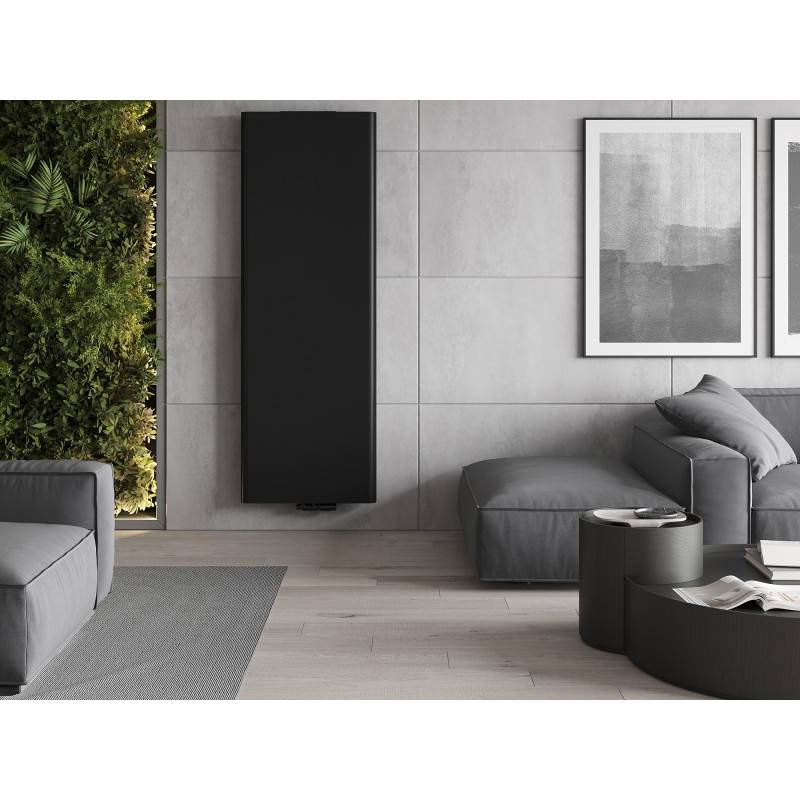 Mexen VR20S Plastový deskový radiátor 1800 x 400 mm, spodní středové připojení, 872 W, černý - W6-180-040-70