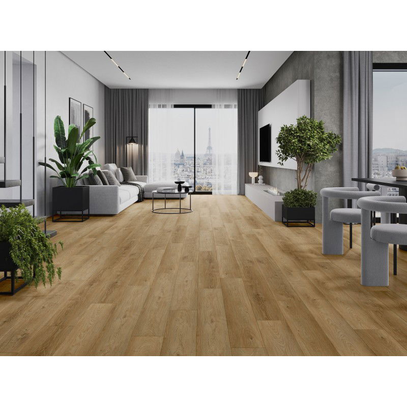 Mexen Sunset Hills vinylové panely 1240 x 182 mm SPC 6,5 mm, podložka IXPE 1,5 mm, 4 V-spára, Dub - F1037-1240-182-505-4V1-01