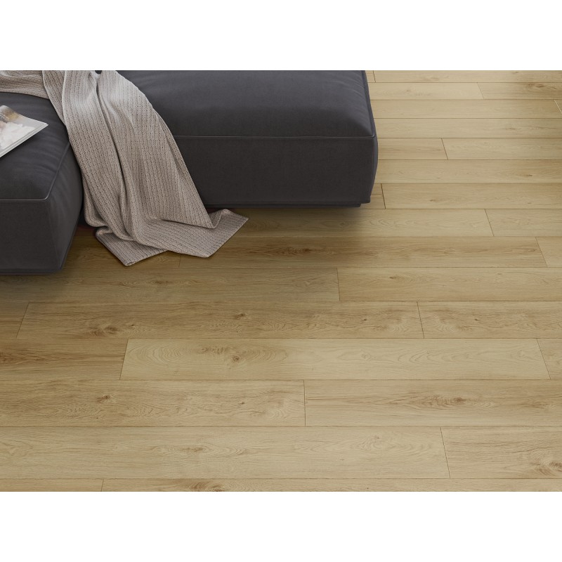 Mexen Anniston vinylové panely 1240 x 182 mm SPC 6,5 mm, podložka IXPE 1,5 mm, 4 V-drážka, Dub - F1038-1240-182-505-4V1-01