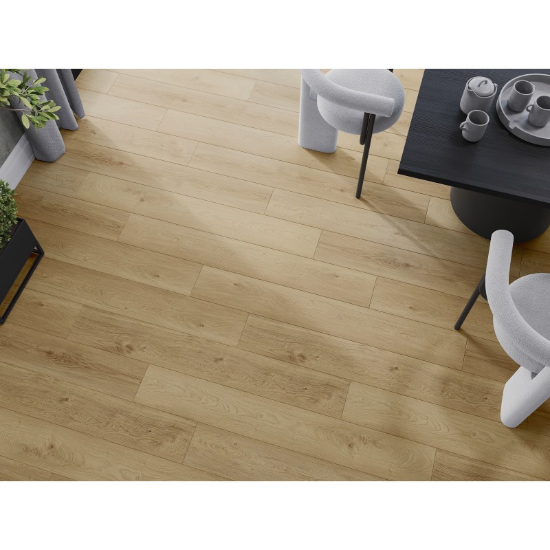 Mexen Anniston vinylové panely 1240 x 182 mm SPC 6,5 mm, podložka IXPE 1,5 mm, 4 V-drážka, Dub - F1038-1240-182-505-4V1-01