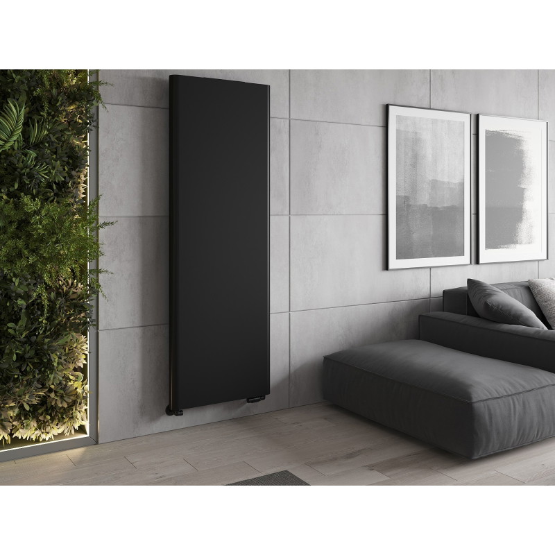 Mexen VR20S Flat deskový radiátor 1600 x 500 mm, spodní středové připojení, 993 W, černý - W6-160-050-70