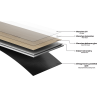 Mexen Bevil Oaks vinylové panely 1240 x 182 mm SPC 6,5 mm, podložka IXPE 1,5 mm, 4 V-drážka, Dub - F1036-1240-182-505-4V1-01