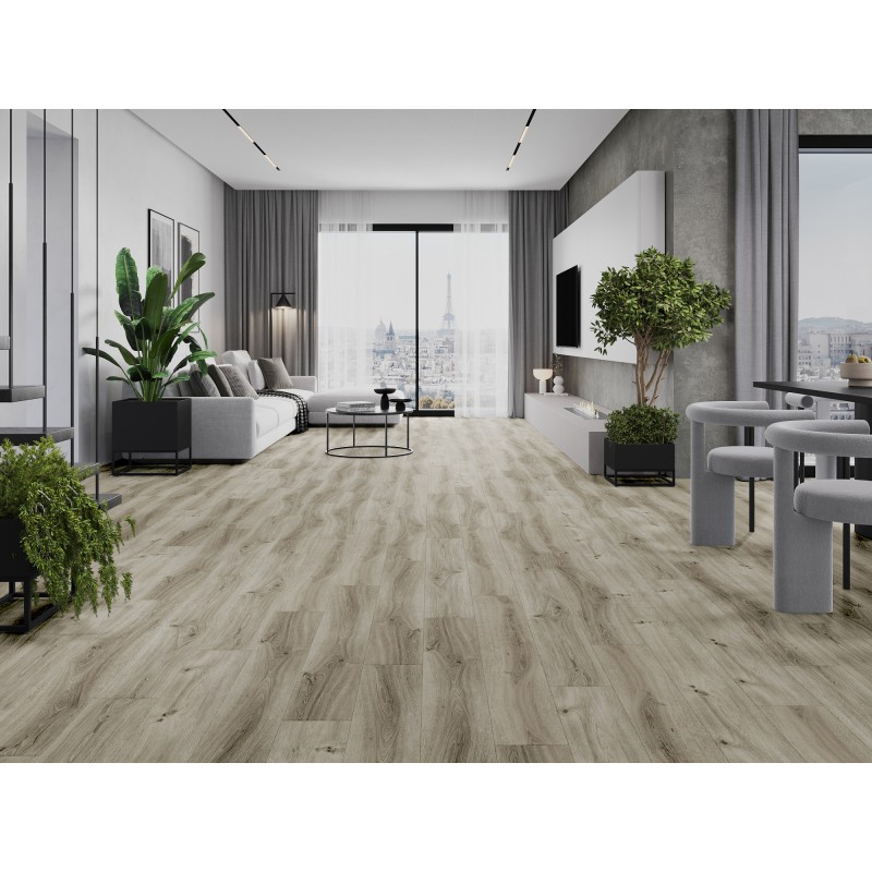 Mexen Richmond vinylové panely 1240 x 182 mm SPC 6,5 mm, podložka IXPE 1,5 mm, 4 V-drážky, Dub - F1043-1240-182-505-4V1-01