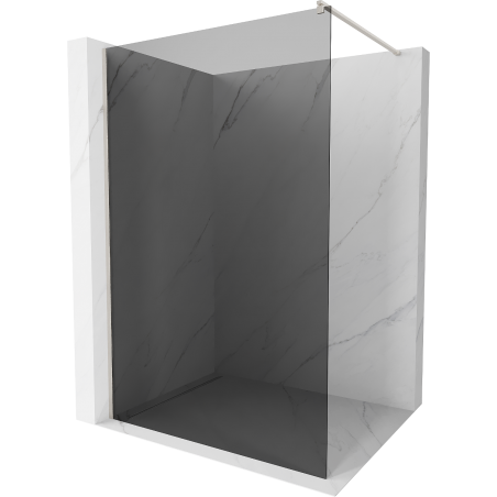 Mexen Kioto sprchová zástěna Walk-in 120 x 200 cm, grafit 8 mm, kartáčovaný nikl - 800-120-101-97-40