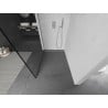 Mexen Kioto sprchová stěna Walk-in 140 x 200 cm, černý rámeček 8 mm, kartáčovaný nikl - 800-140-101-97-70