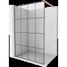 Mexen Kioto sprchová stěna Walk-in 150 x 200 cm, černý vzor 8 mm, kartáčovaná měď - 800-150-101-65-77