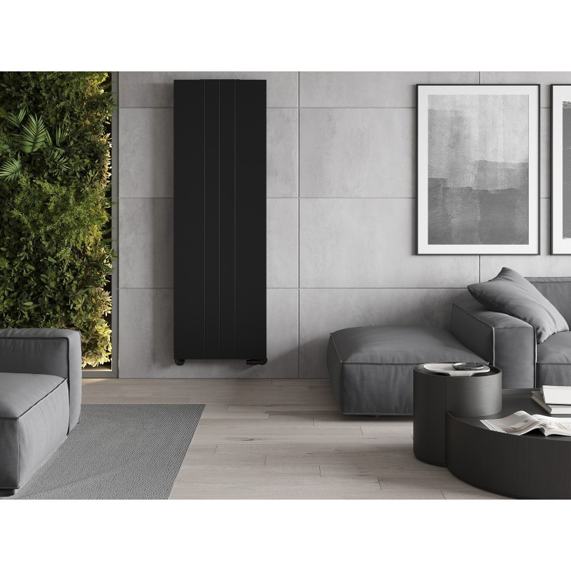 Mexen VS20SL Plošný radiátor Line 1800 x 600 mm, střední spodní připojení, 1308 W, černý - W6-180-060-70