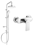 Mexen Royo Erik nástěnný sprchový set s dešťovou hlavicí a sprchovou baterií, chrom - 72240205-00