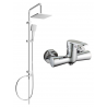 Mexen Tord nástěnný sprchový set s dešťovou sprchou a sprchovou baterií Kama, chrom - 72540200-00