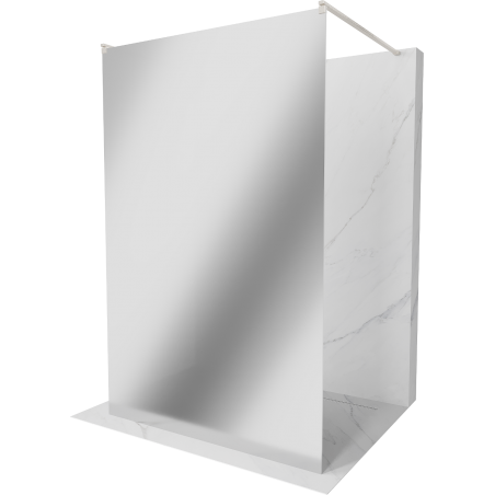 Mexen Kioto volně stojící sprchová stěna 120 x 200 cm, zrcadlo 8 mm, kartáčovaný nikl - 800-120-002-97-50