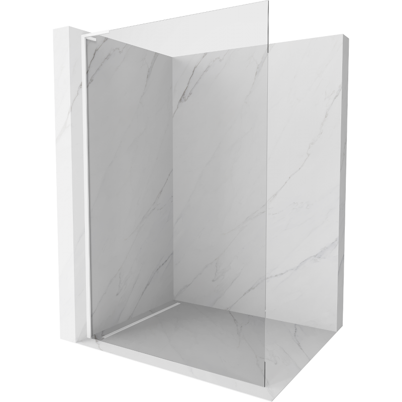 Mexen Kioto L sprchová stěna Walk-in 100 x 200 cm, transparentní, bílá - 800-100-103-20-00