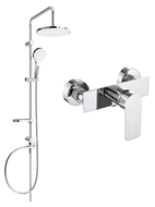 Mexen Erik nadomítková sprchová sada s dešťovou hlavicí a sprchovou baterií Alfa, chrom - 745740205-00