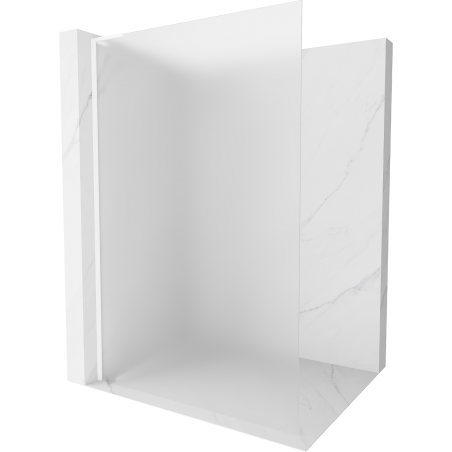 Mexen Kioto L sprchová stěna Walk-in 110 x 200 cm, matná, bílá - 800-110-103-20-30