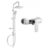 Mexen Sven nástěnná sprchová sada s dešťovou sprchou a sprchovou baterií Lynx, chrom - 745940262-00