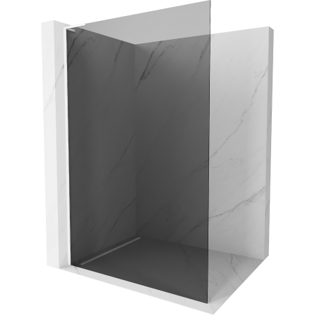 Mexen Kioto L sprchová stěna Walk-in 80 x 200 cm, grafit, bílá - 800-080-103-20-40