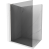 Mexen Kioto L sprchová stěna Walk-in 100 x 200 cm, grafit, kartáčovaný nikl - 800-100-103-97-40