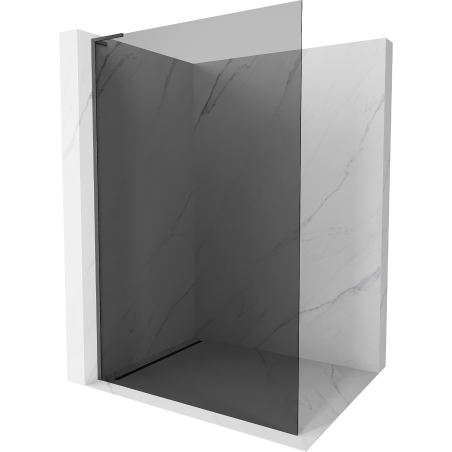 Mexen Kioto L sprchová stěna Walk-in 110 x 200 cm, grafit, gun gray kartáčovaný - 800-110-103-66-40