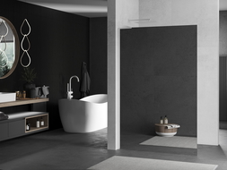 Mexen Kioto L sprchová zástěna Walk-in 120 x 200 cm, zrcadlo, bílá - 800-120-103-20-50