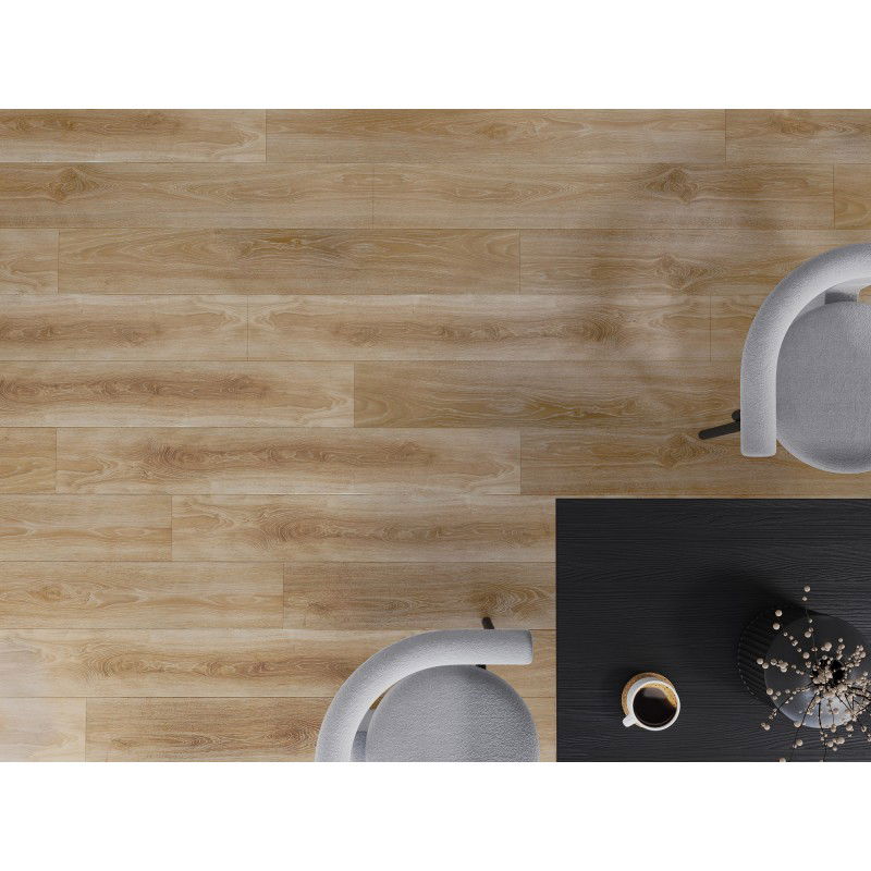 Mexen San Marcos vinylová prkna 1240 x 182 mm SPC 6,5 mm, podložka IXPE 1,5 mm, 4 V-drážka, Dub - F1048-1240-182-505-4V1-01