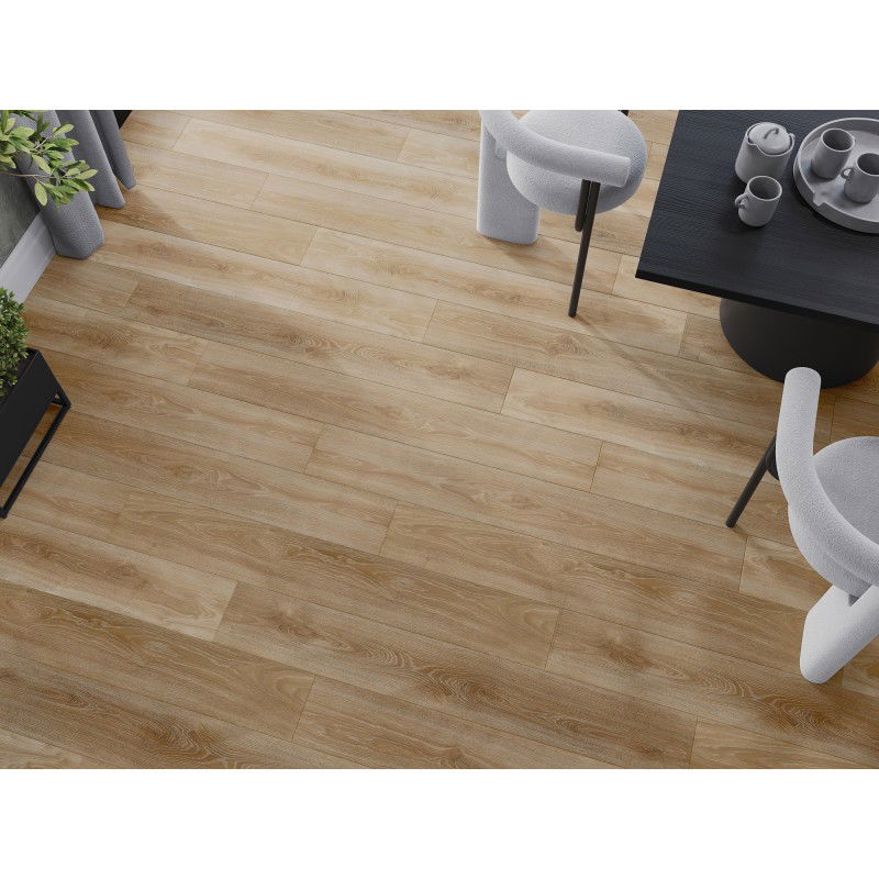 Mexen San Marcos vinylová prkna 1240 x 182 mm SPC 6,5 mm, podložka IXPE 1,5 mm, 4 V-drážka, Dub - F1048-1240-182-505-4V1-01