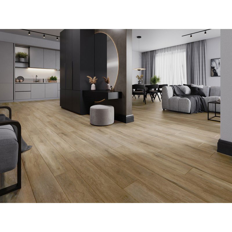 Mexen Long Creek vinylové panely 1240 x 182 mm SPC 6,5 mm, podložka IXPE 1,5 mm, 4 V-spára, Dub - F1050-1240-182-505-4V1-01