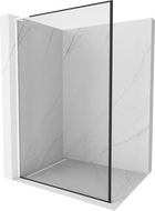 Mexen Kioto L sprchová stěna Walk-in 100 x 200 cm, černý rám, bílá - 800-100-103-20-70