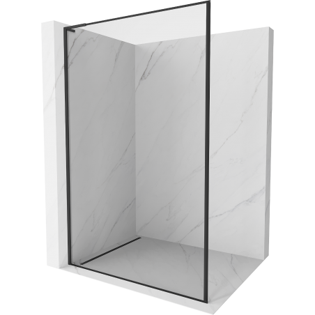 Mexen Kioto L sprchová stěna Walk-in 60 x 200 cm, černý rám, černá - 800-060-103-70-70