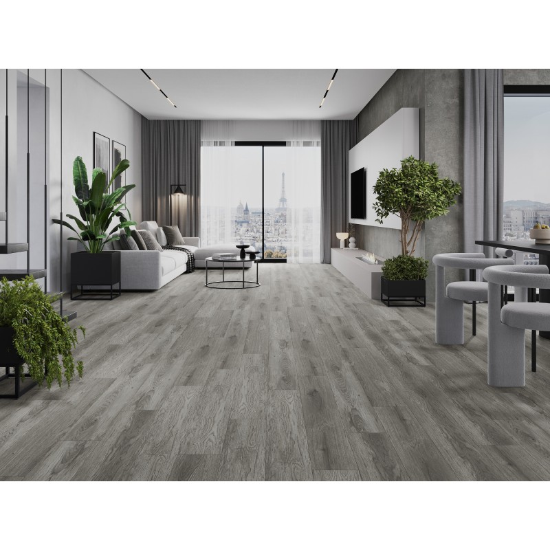 Mexen Claremont vinylové panely 1240 x 182 mm SPC 6,5 mm, podložka IXPE 1,5 mm, 4 V-drážka, Dub - F1039-1240-182-505-4V1-01