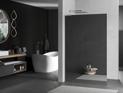 Mexen Kioto L sprchová stěna Walk-in 90 x 200 cm, zrcadlo, chrom - 800-090-103-01-50