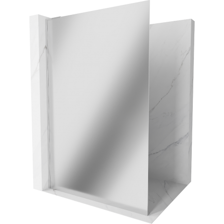 Mexen Kioto L sprchová stěna Walk-in 120 x 200 cm, zrcadlo, chrom - 800-120-103-01-50