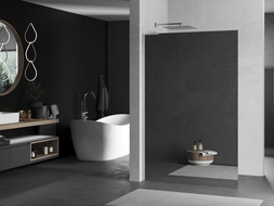 Mexen Kioto L sprchová stěna Walk-in 110 x 200 cm, zrcadlo, kartáčovaný nikl - 800-110-103-97-50